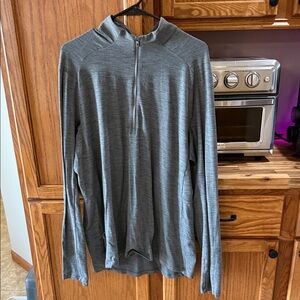 lululemon athletica Metal Vent Tech Gray Quarter-Zip Sweatshirt